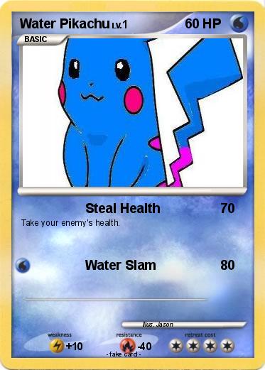 Pokemon Water Pikachu