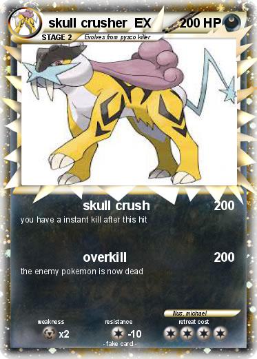 Pokemon skull crusher  EX