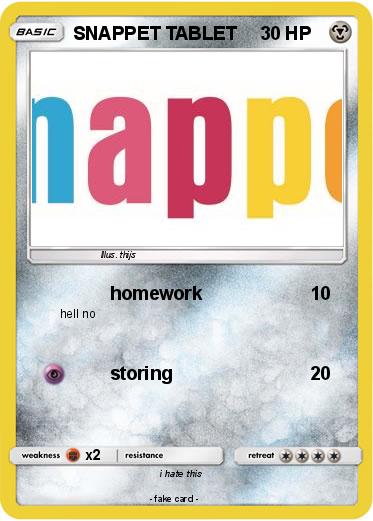 Pokemon SNAPPET TABLET