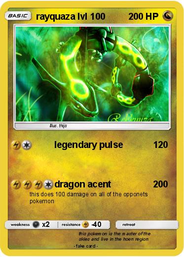 Pokemon rayquaza lvl 100