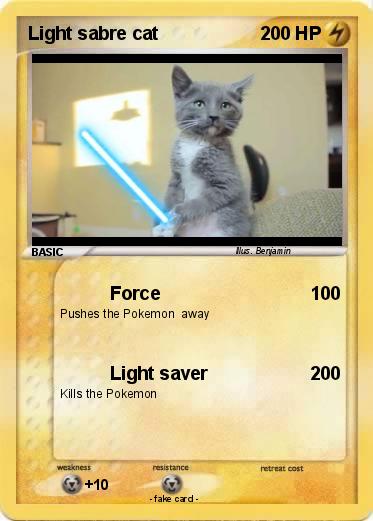 Pokemon Light sabre cat