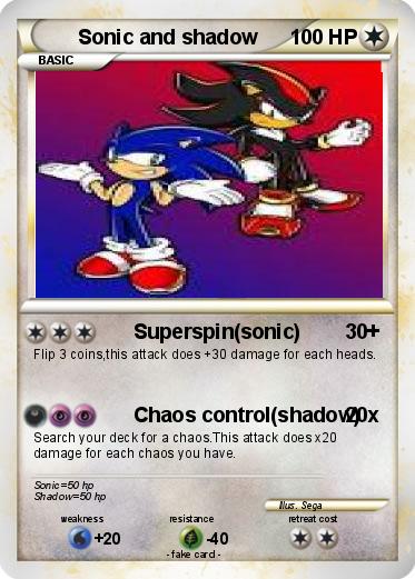 Pokemon Sonic and shadow