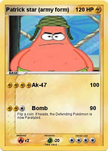 Pokemon Patrick star (army form)