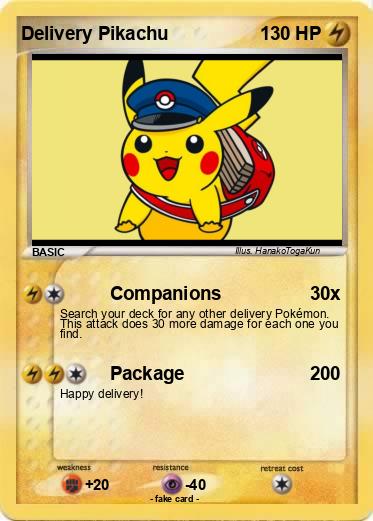 Pokemon Delivery Pikachu