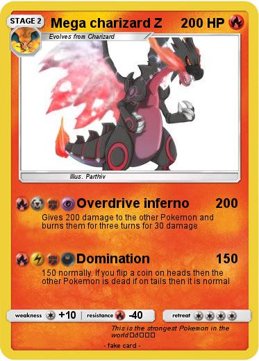 Pokemon Mega charizard Z