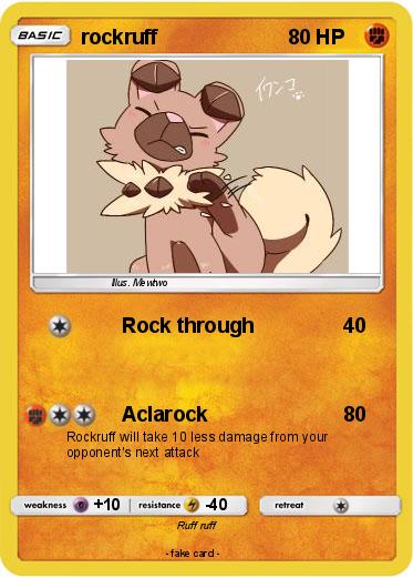 Pokemon rockruff