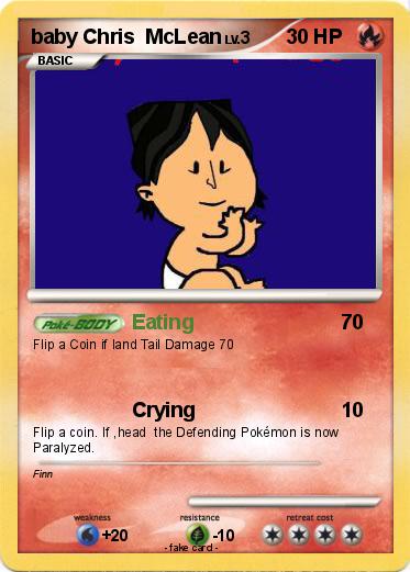 Pokemon baby Chris  McLean