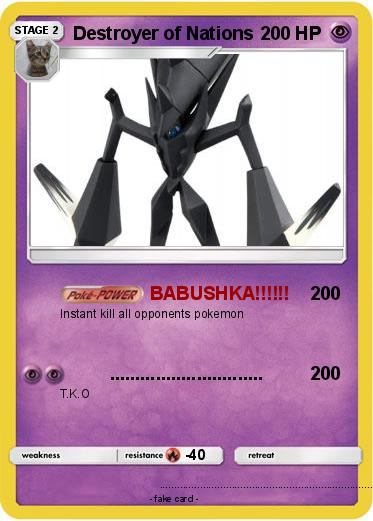 Pokemon Destroyer of Nations