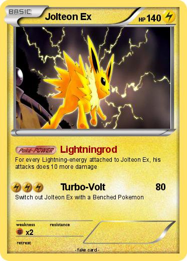 Pokemon Jolteon Ex