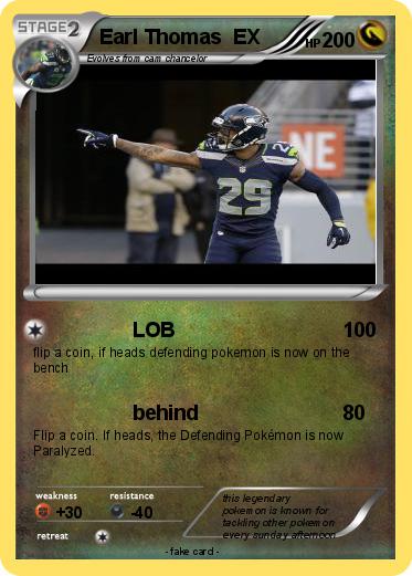Pokemon Earl Thomas  EX