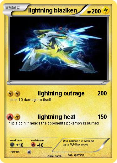Pokemon lightning blaziken