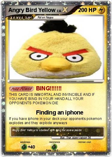 Pokemon Angry Bird Yellow