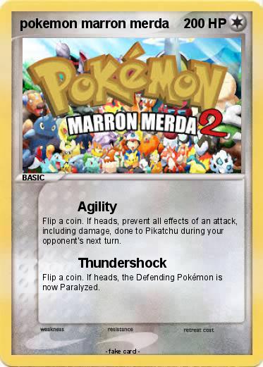 Pokemon pokemon marron merda