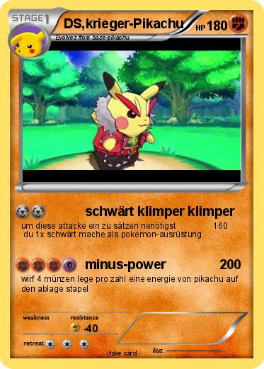 Pokemon DS,krieger-Pikachu