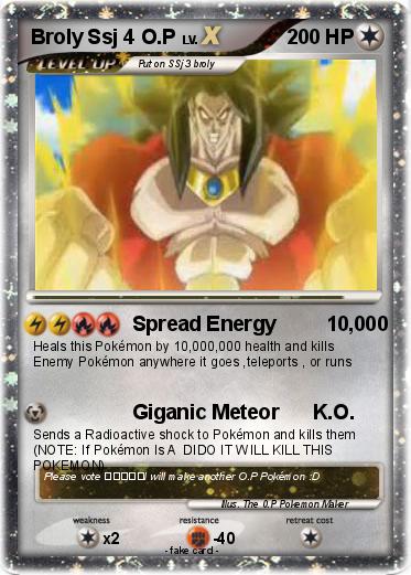 Pokemon Broly Ssj 4 O.P