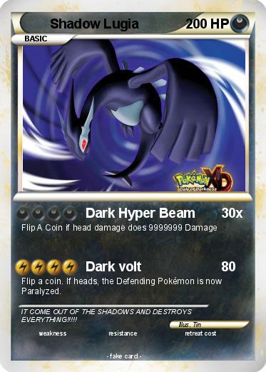 Pokemon Shadow Lugia