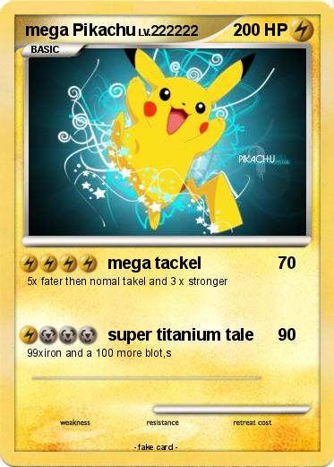 Pokemon mega Pikachu