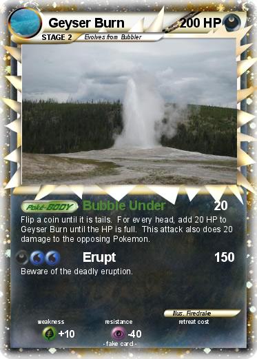 Pokemon Geyser Burn