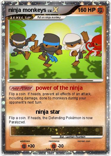 Pokemon ninja monkeys