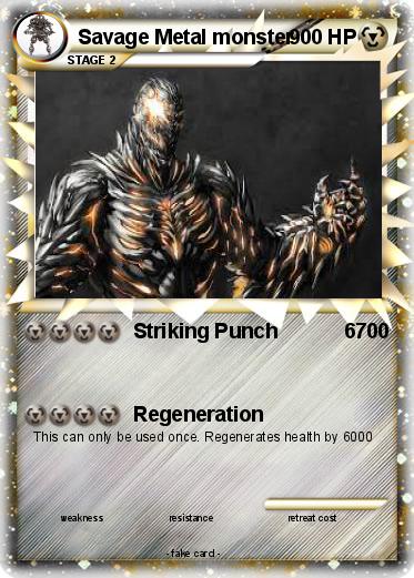 Pokemon Savage Metal monster