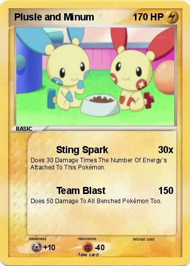 Pokemon Plusle and Minum