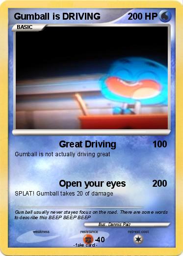 Pokemon Gumball is DRIVING