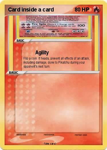 Pokemon Card inside a card