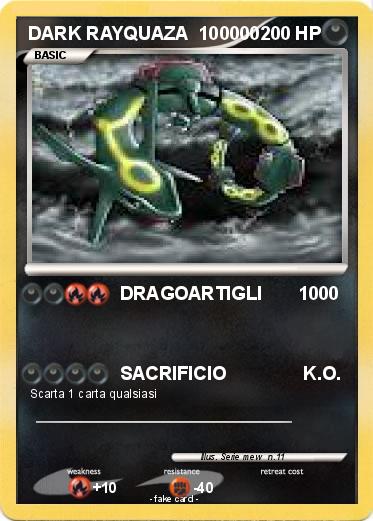 Pokemon DARK RAYQUAZA  100000