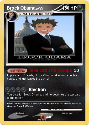 Pokemon Brock Obama