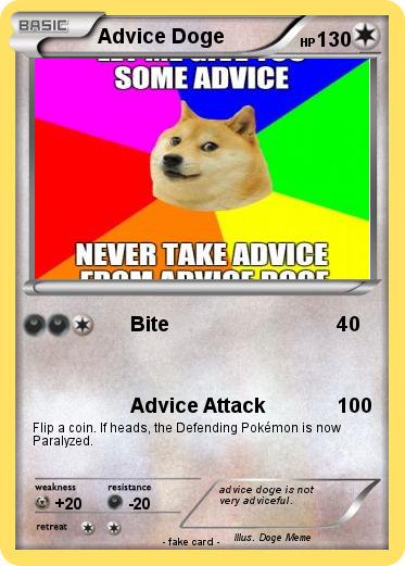 Pokemon Advice Doge