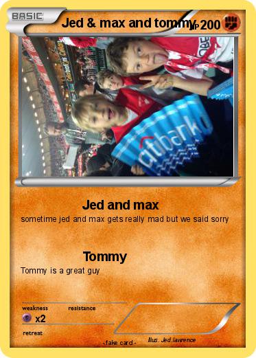 Pokemon Jed & max and tommy