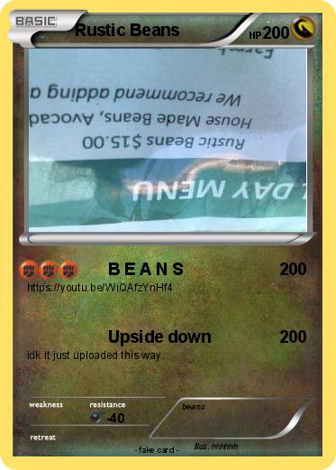 Pokemon Rustic Beans