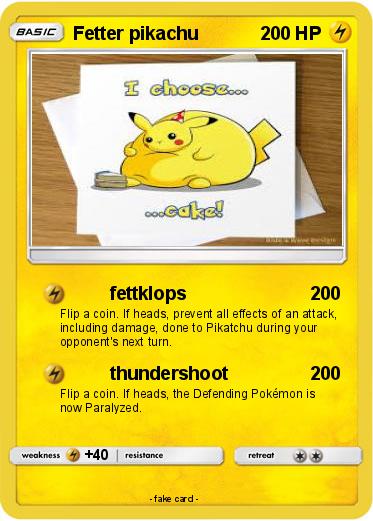 Pokemon Fetter pikachu