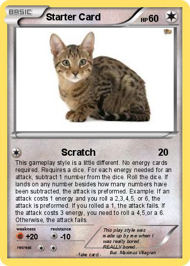 Pokemon Starter Card