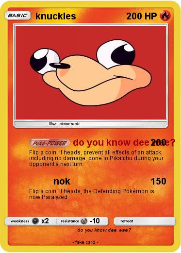 Pokemon knuckles