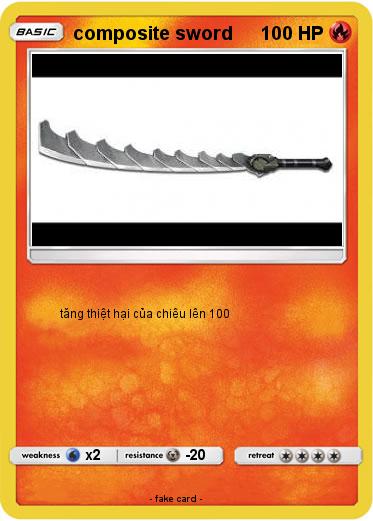 Pokemon composite sword