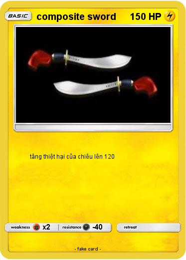 Pokemon composite sword