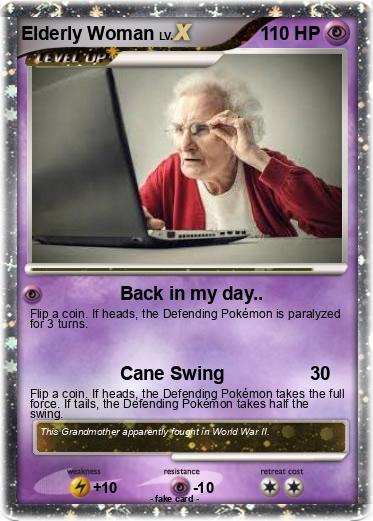 Pokemon Elderly Woman