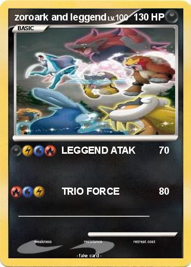 Pokemon zoroark and leggend