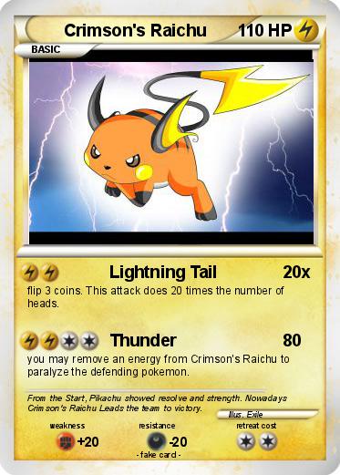 Pokemon Crimson's Raichu