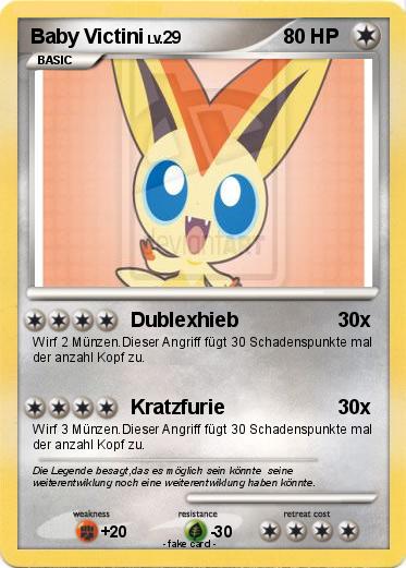 Pokemon Baby Victini