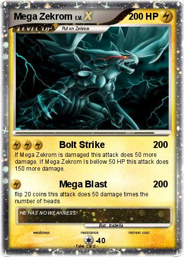 Pokemon Mega Zekrom