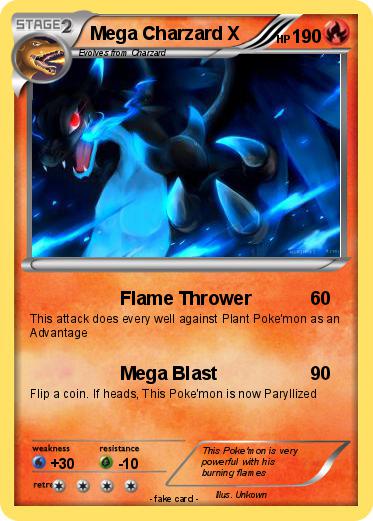 Pokemon Mega Charzard X