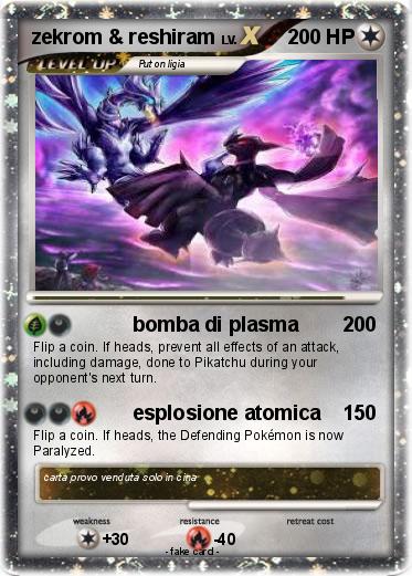 Pokemon zekrom & reshiram