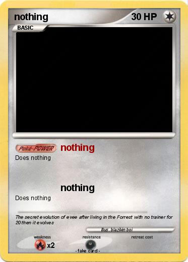 Pokemon nothing