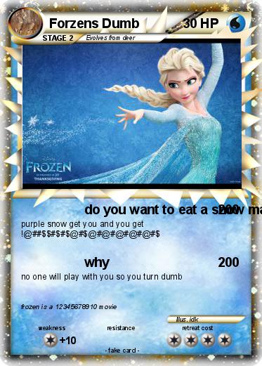 Pokemon Forzens Dumb