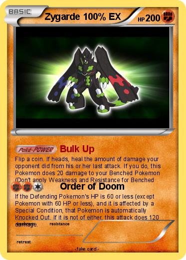 Pokemon Zygarde 100% EX