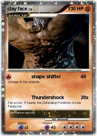 Pokemon clay face