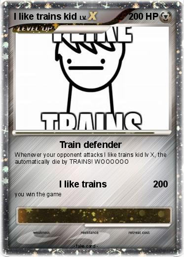 Pokemon I like trains kid