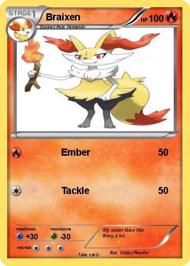 Pokemon Braixen